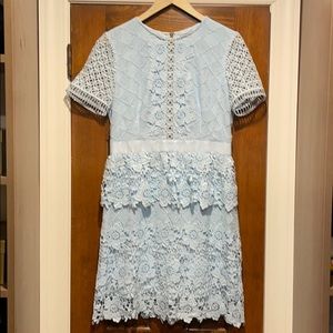 Ted Baker London baby blue lace dress
